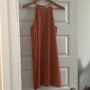 Cooperative coral Scallop Collar Dress